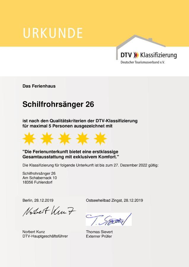 Ferienhaus Schilfrohrsaenger 26 Fuhlendorf エクステリア 写真